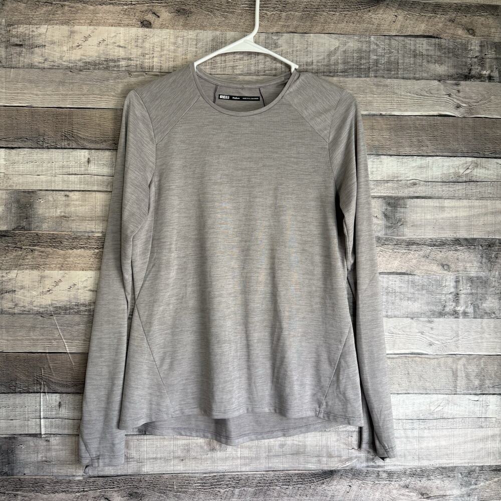 REI Co-op Women's Long Sleeve Athletic Fit Stretch Activewear T-Shirt Lavender M